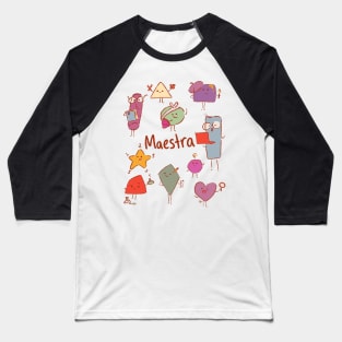 Maestra kawaii shapes Baseball T-Shirt